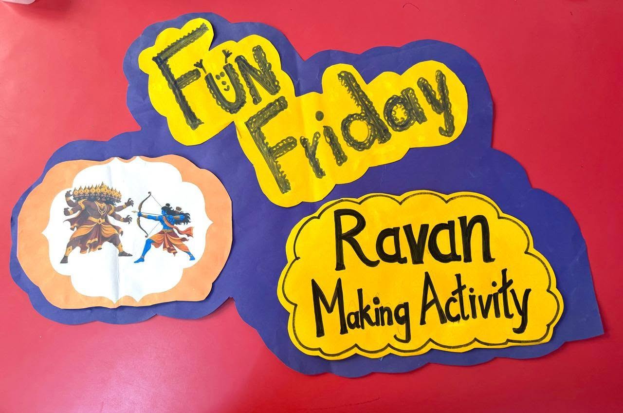 Ravan making activity 16 Oct